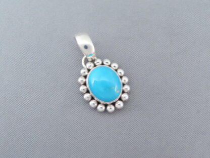 Tiny Kingman Turquoise Slider Pendant