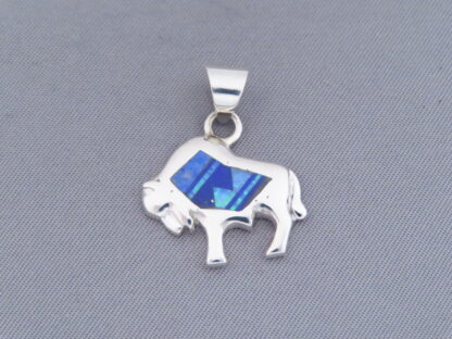 Inlaid Small Buffalo Slider Pendant