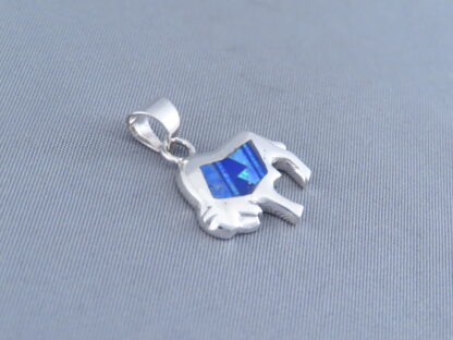 Inlaid Small Buffalo Slider Pendant