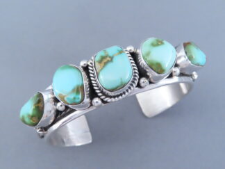 Sterling Silver Bracelet with Royston Turquoise