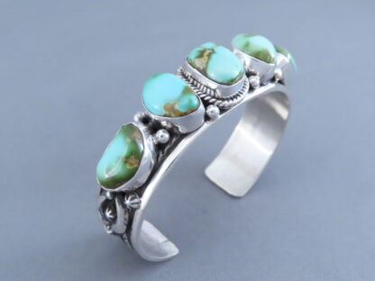 Sterling Silver Bracelet with Royston Turquoise
