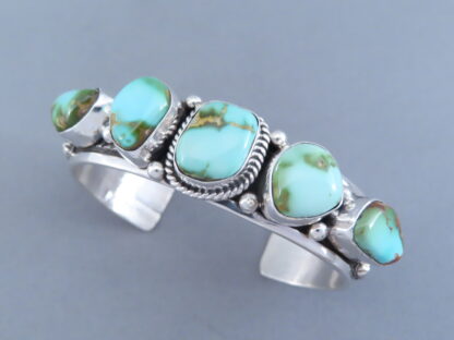 Sterling Silver Bracelet with Royston Turquoise