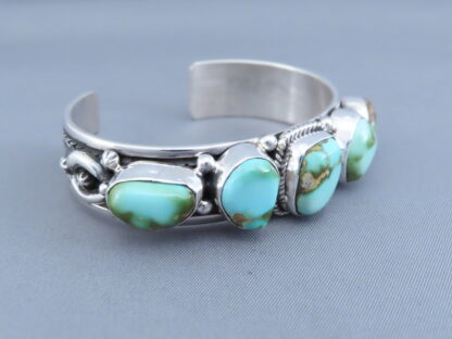 Sterling Silver Bracelet with Royston Turquoise