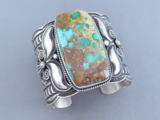 Larger-Sized Royston Turquoise Cuff Bracelet