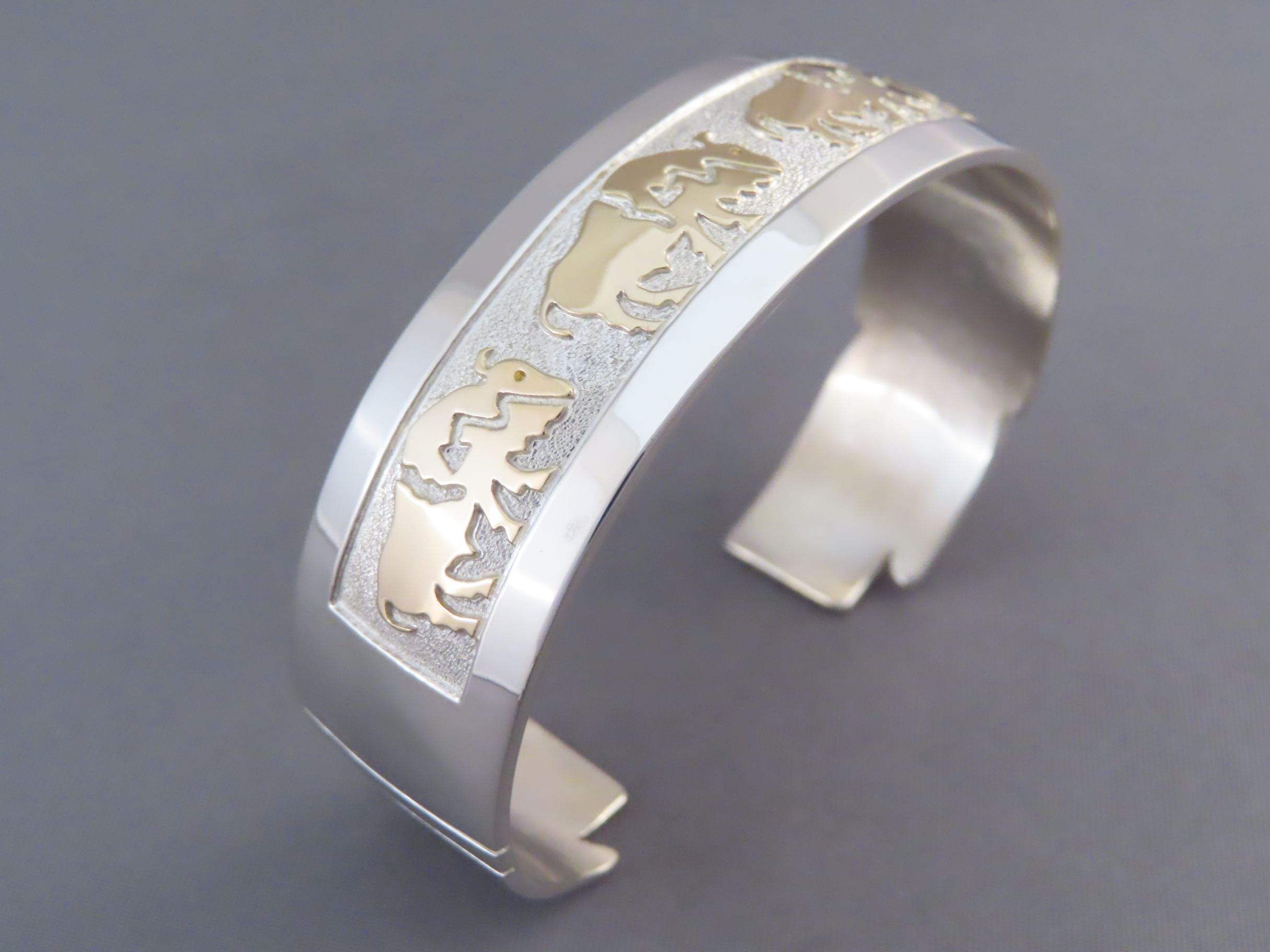 Gold & Silver BUFFALO Bracelet by Robert Taylor