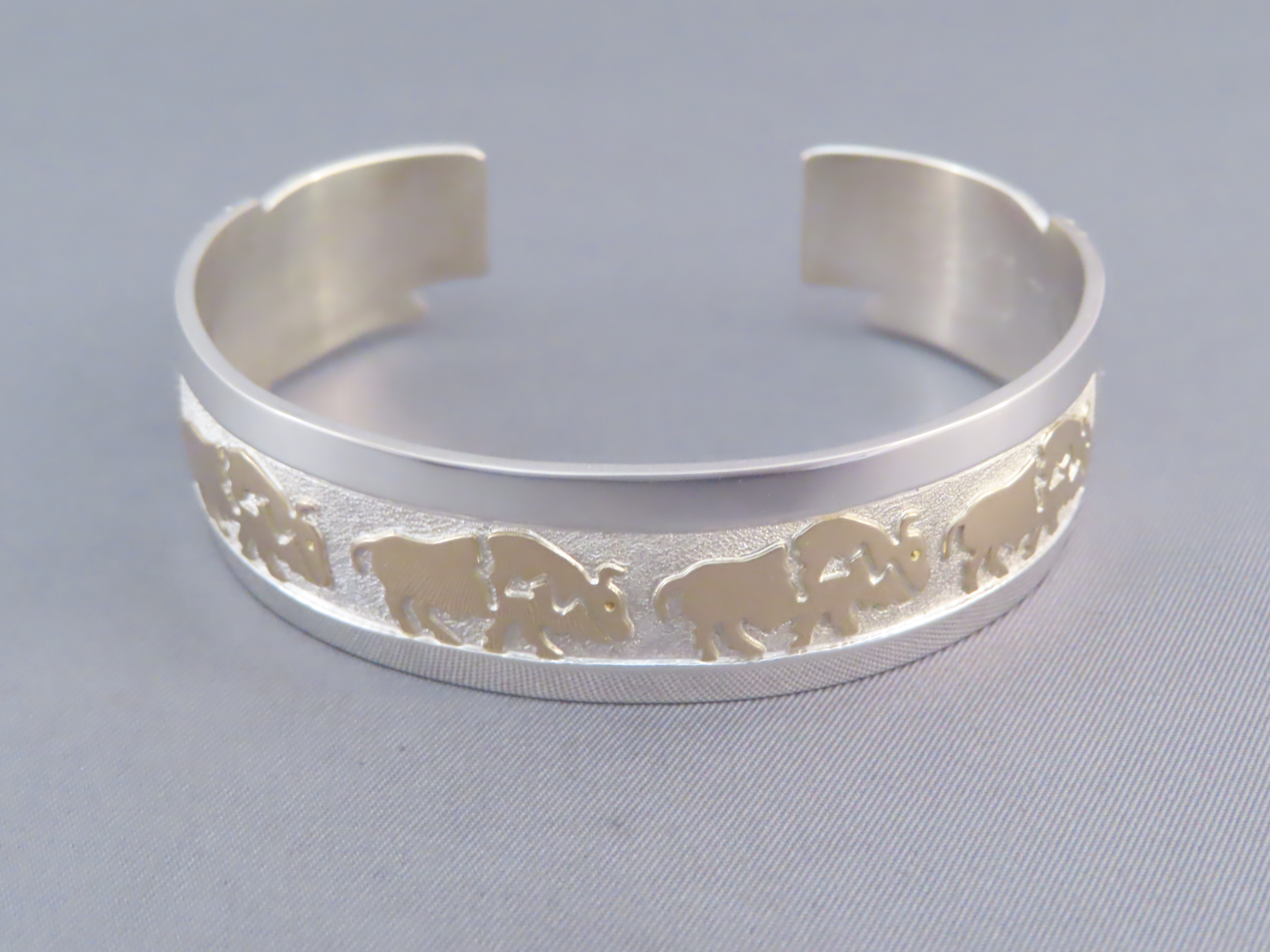 Gold & Silver BUFFALO Bracelet by Robert Taylor