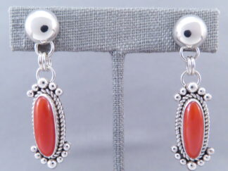 Mediterranean Coral Earrings by Artie Yellowhorse (Posts)
