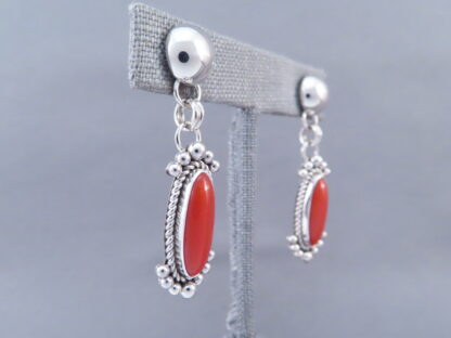 Mediterranean Coral Earrings by Artie Yellowhorse (Posts)