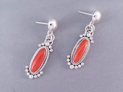 Mediterranean Coral Earrings by Artie Yellowhorse (Posts)