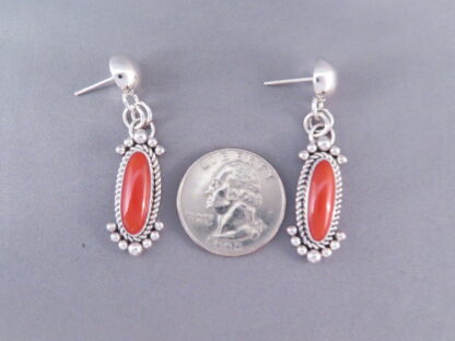 Mediterranean Coral Earrings by Artie Yellowhorse (Posts)