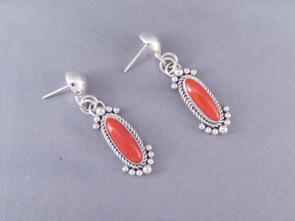 Mediterranean Coral Earrings by Artie Yellowhorse (Posts)