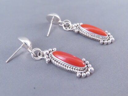 Mediterranean Coral Earrings by Artie Yellowhorse (Posts)