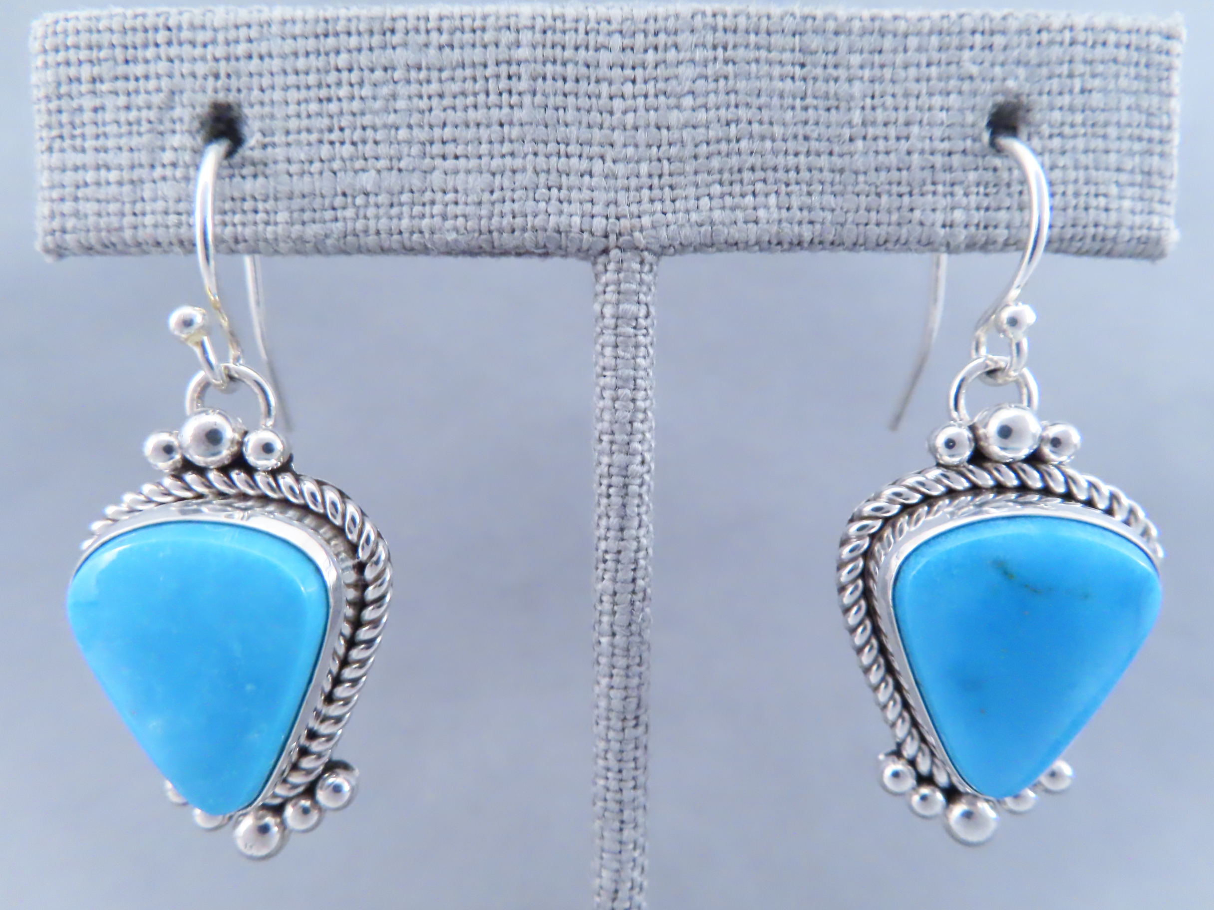 Candelaria Turquoise Earrings by Artie Yellowhorse