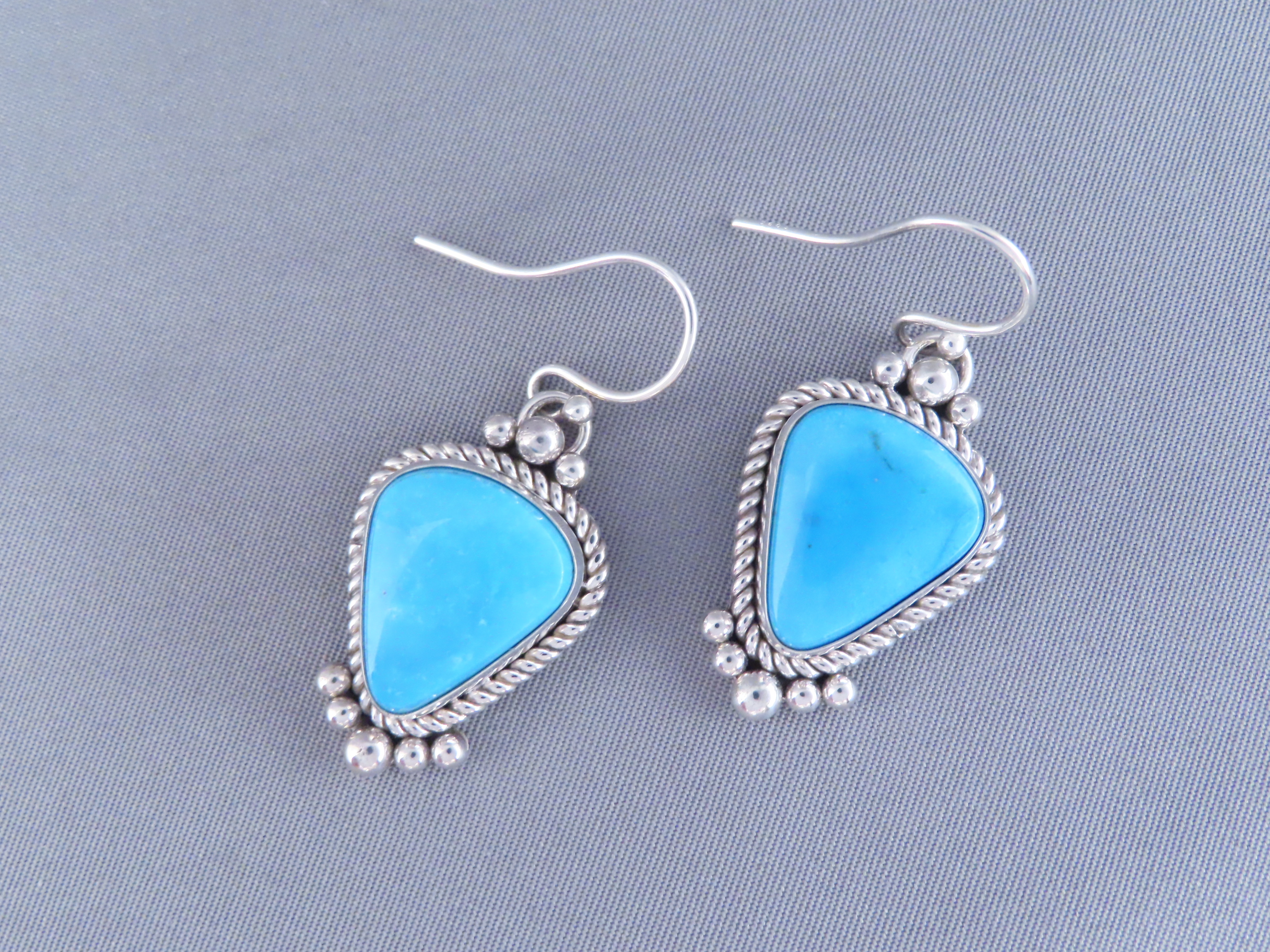 Candelaria Turquoise Earrings by Artie Yellowhorse