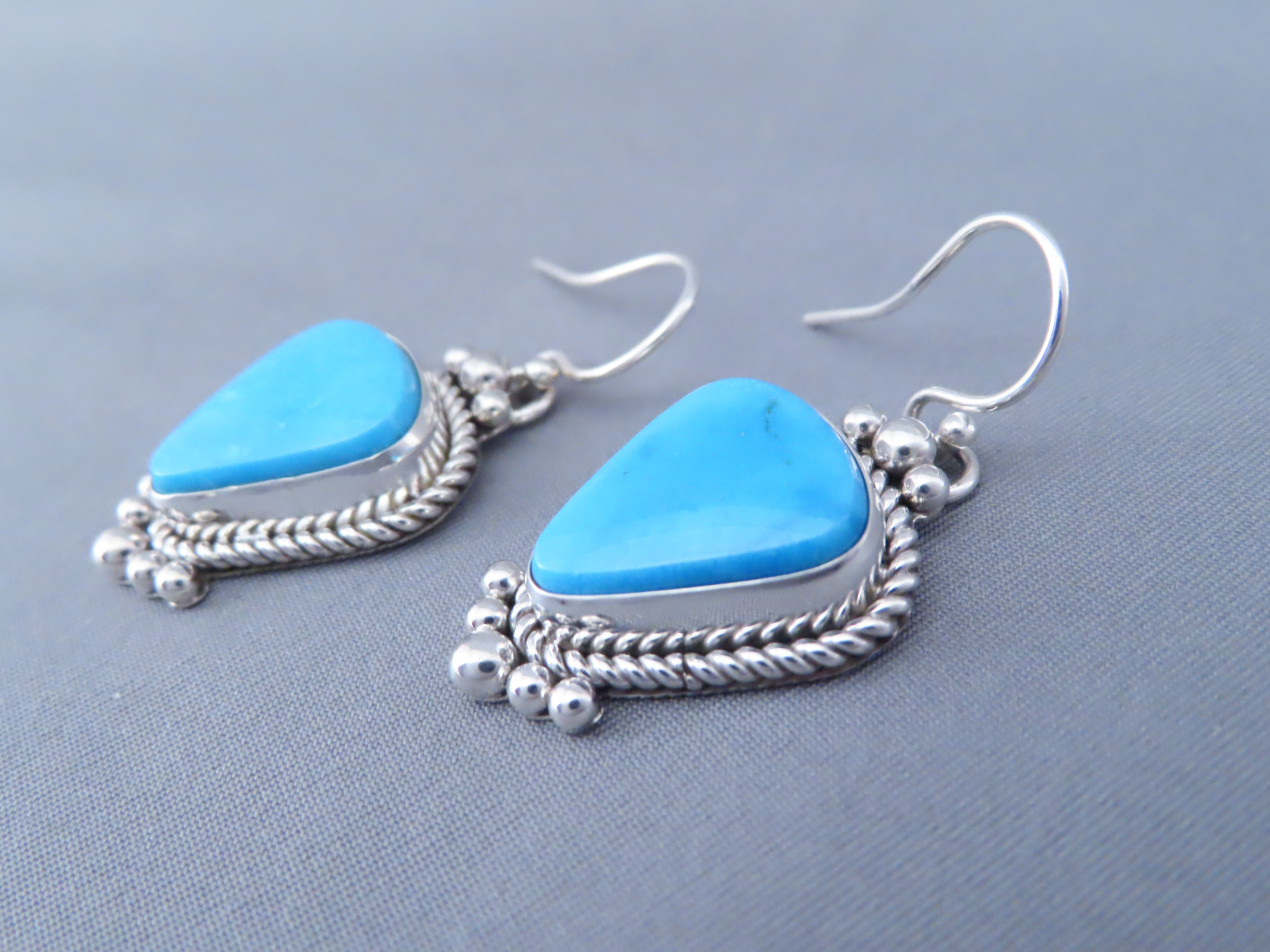 Candelaria Turquoise Earrings by Artie Yellowhorse