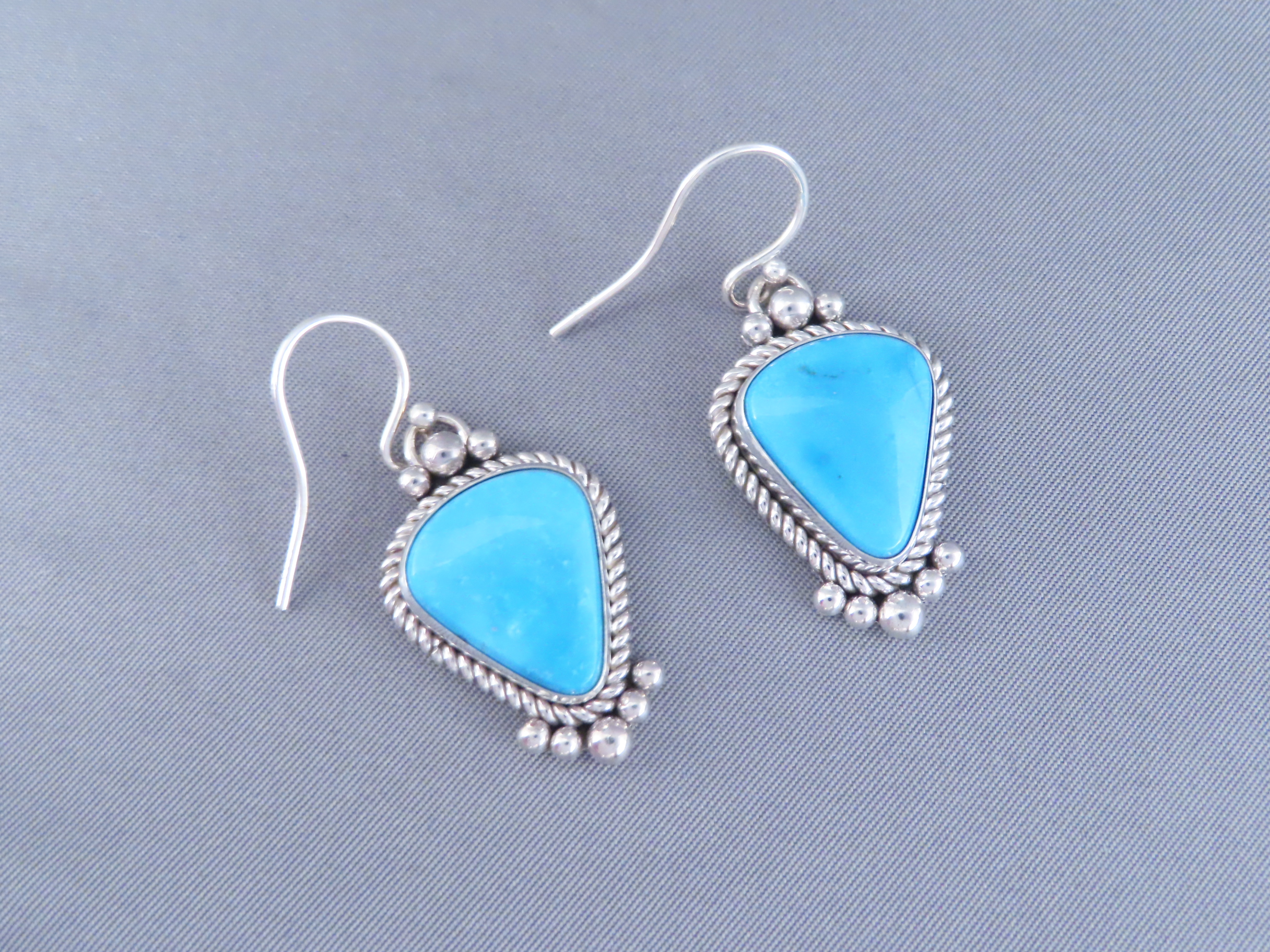 Candelaria Turquoise Earrings by Artie Yellowhorse