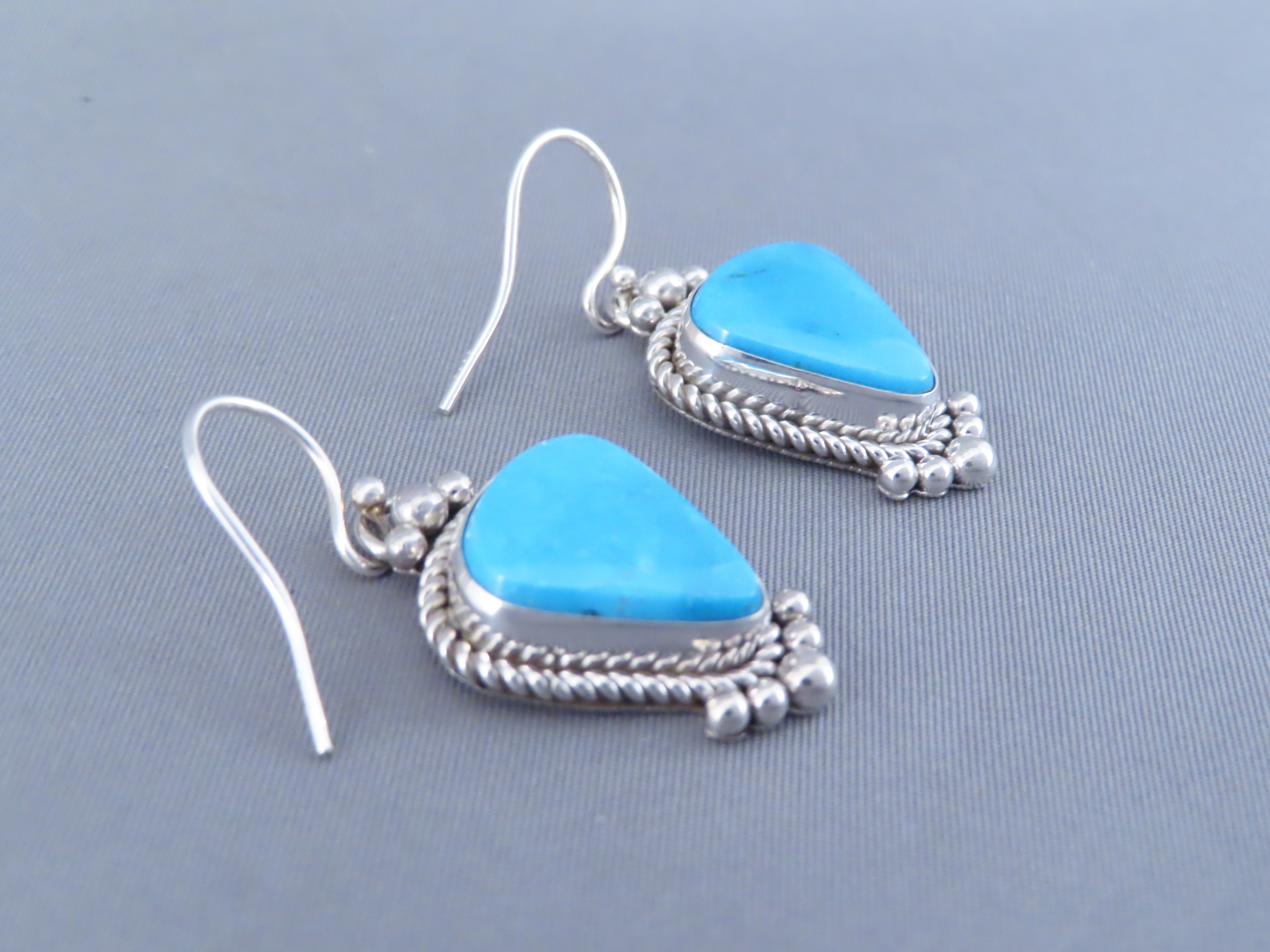 Candelaria Turquoise Earrings by Artie Yellowhorse