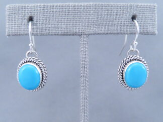 LOVELY Sleeping Beauty Turquoise Earrings by Artie Yellowhorse