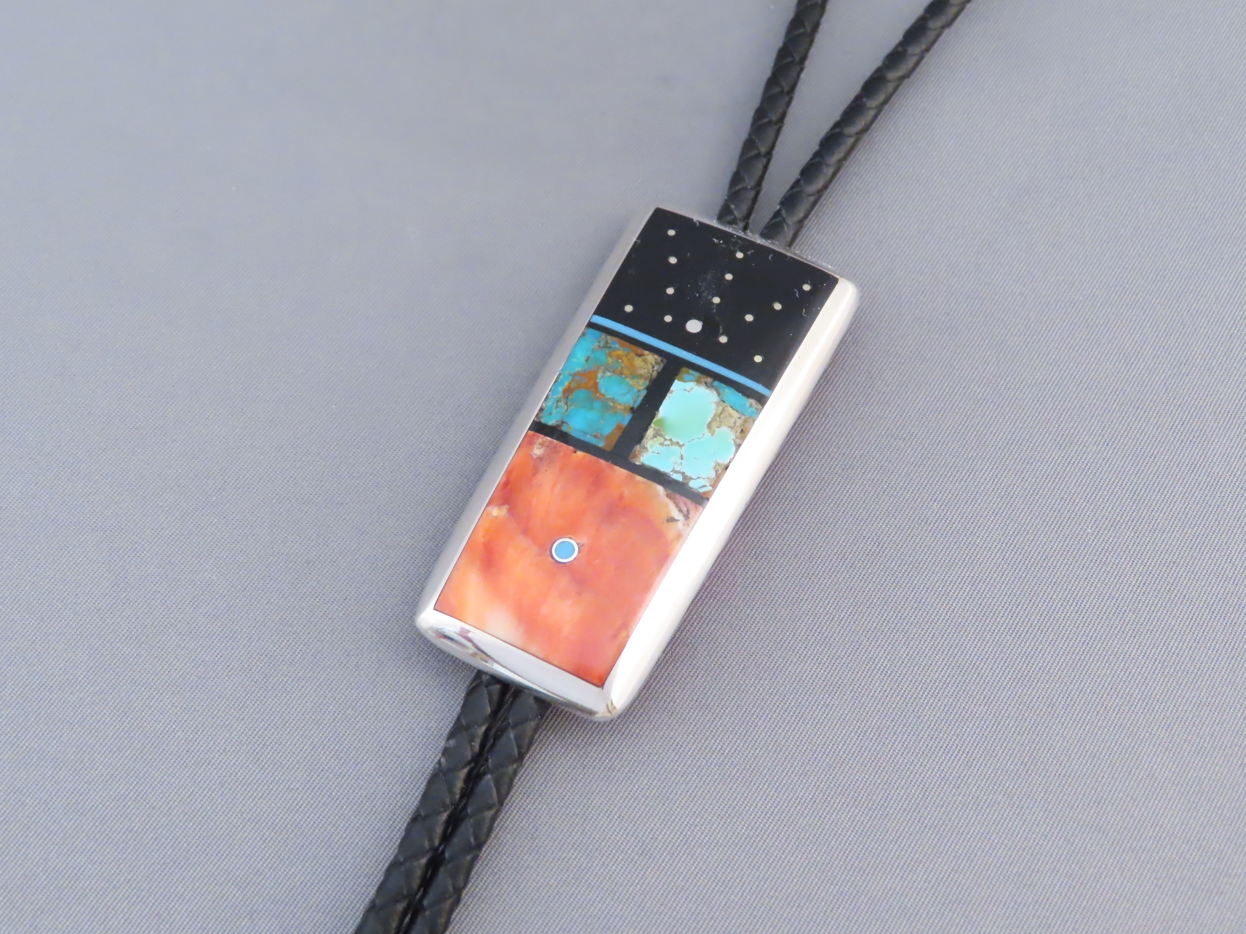 Inlaid Bolo Tie by Jimmy Poyer