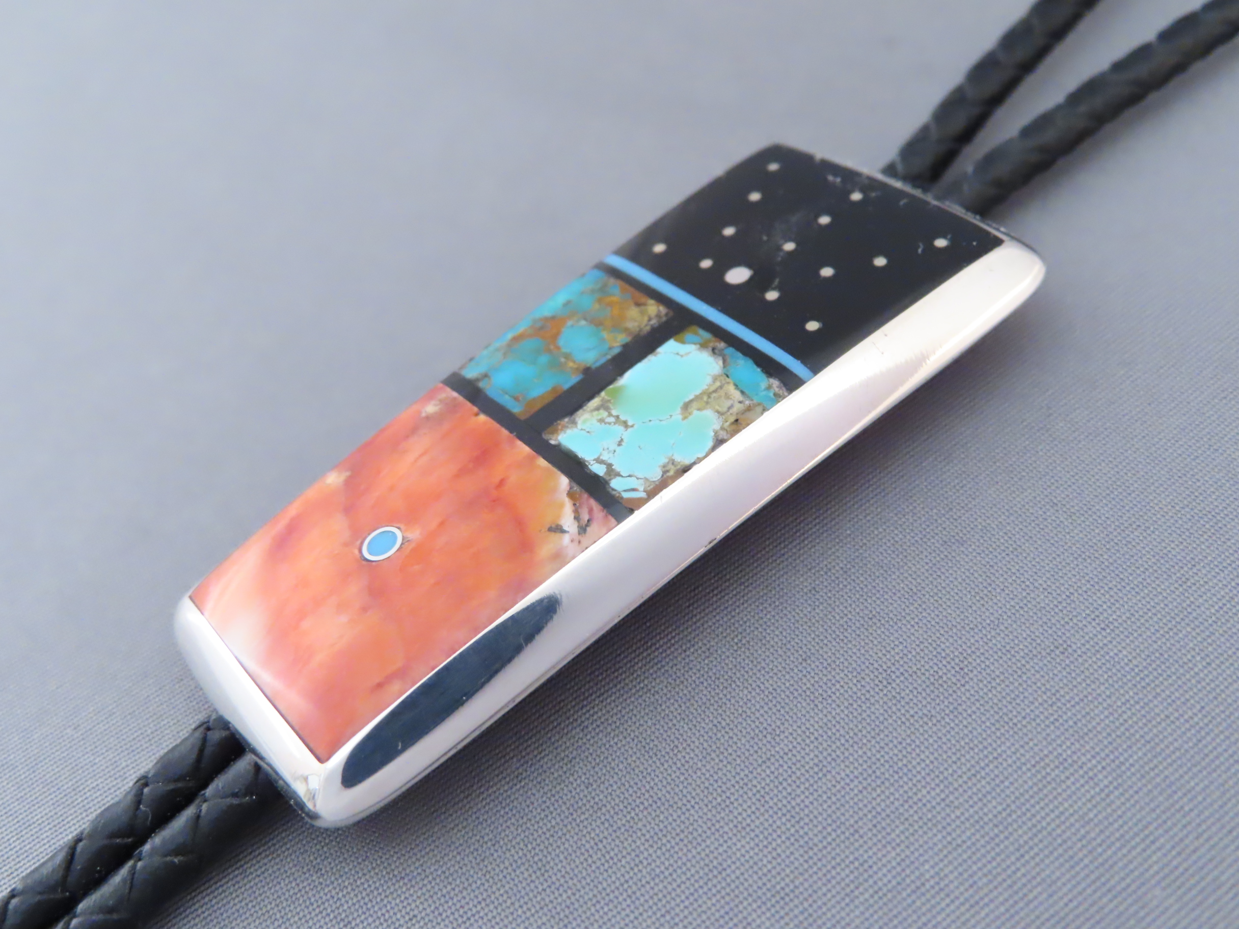 Inlaid Bolo Tie by Jimmy Poyer