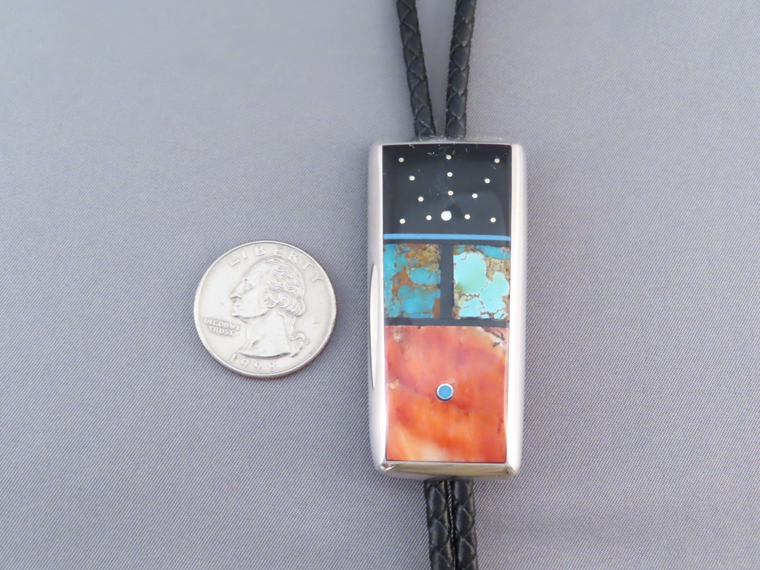 Inlaid Bolo Tie by Jimmy Poyer