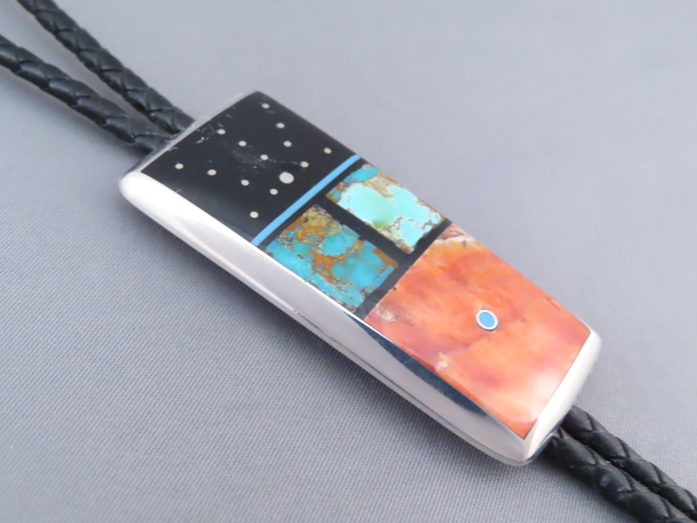 Inlaid Bolo Tie by Jimmy Poyer