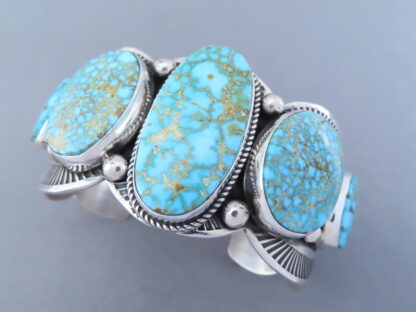 Five-Stone Kingman Turquoise Cuff Bracelet by Albert Jake