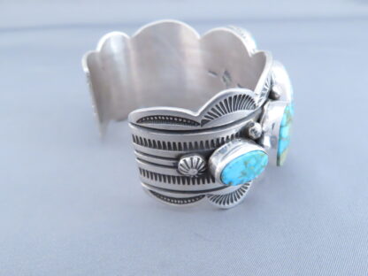 Five-Stone Kingman Turquoise Cuff Bracelet by Albert Jake