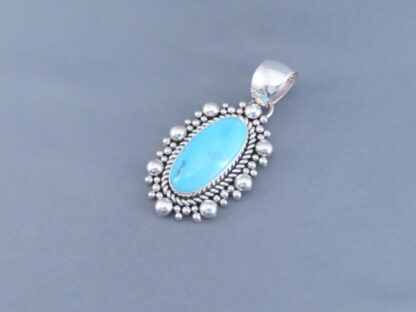 Sleeping Beauty Turquoise Pendant by Artie Yellowhorse