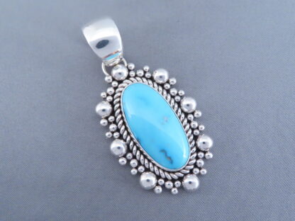 Sleeping Beauty Turquoise Pendant by Artie Yellowhorse