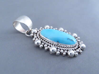 Sleeping Beauty Turquoise Pendant by Artie Yellowhorse