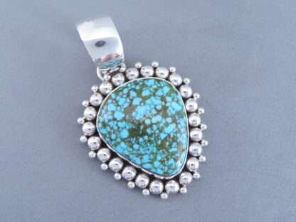 Kingman Turquoise Pendant by Artie Yellowhorse (Navajo)