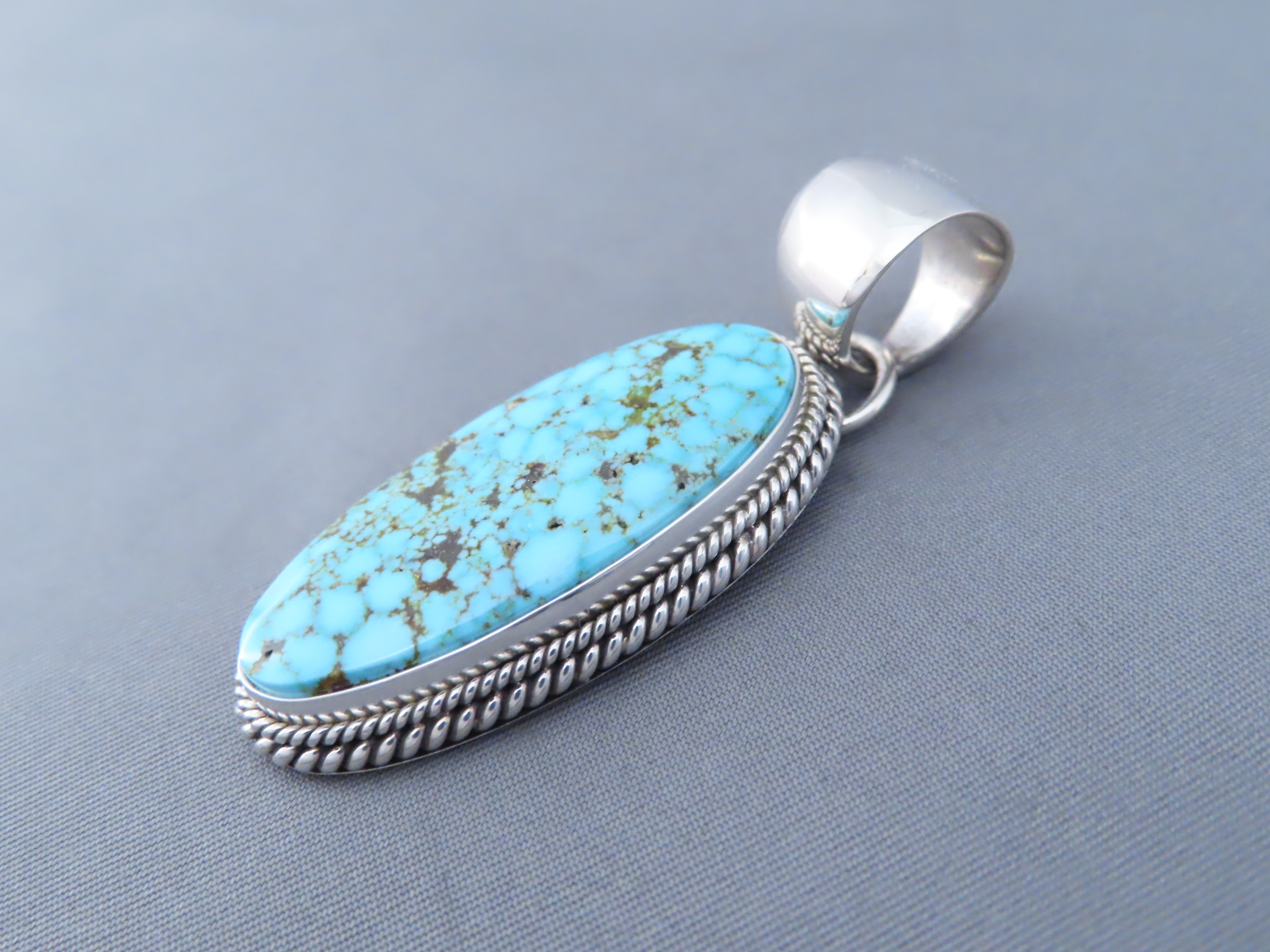 Pendant by Artie Yellowhorse with Kingman Turquoise