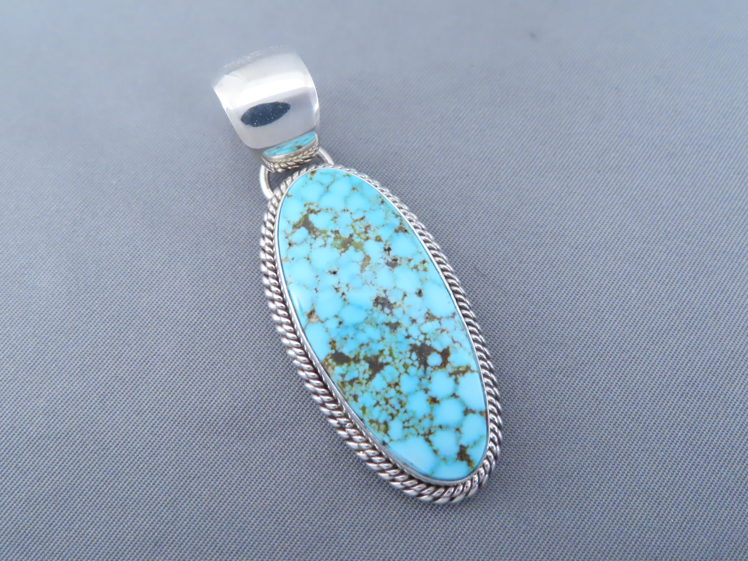 Pendant by Artie Yellowhorse with Kingman Turquoise