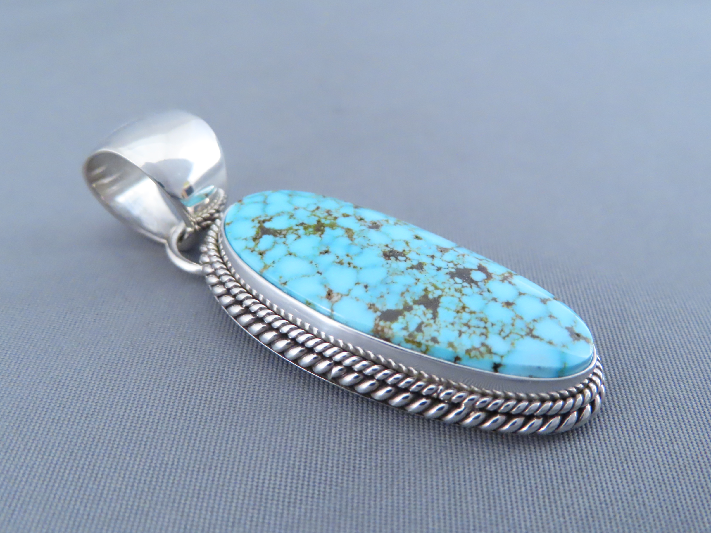 Pendant by Artie Yellowhorse with Kingman Turquoise