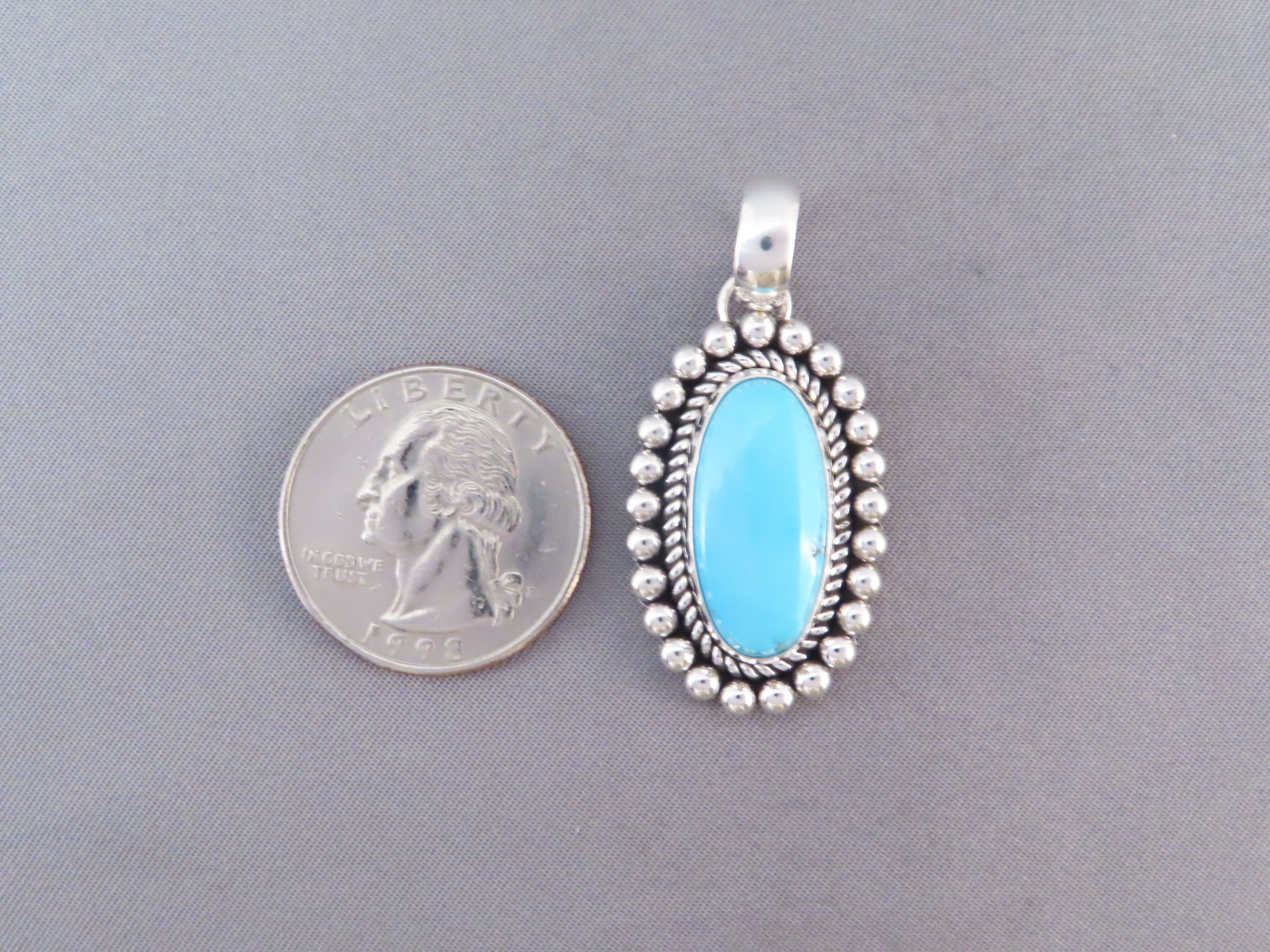 Sleeping Beauty Turquoise Slider by Artie Yellowhorse