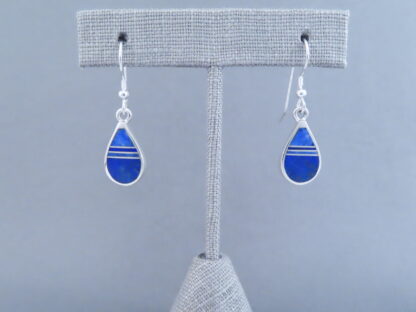 Lapis Inlay ‘Teardrop’ Earrings