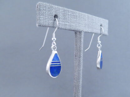 Lapis Inlay ‘Teardrop’ Earrings
