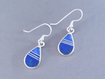 Lapis Inlay ‘Teardrop’ Earrings