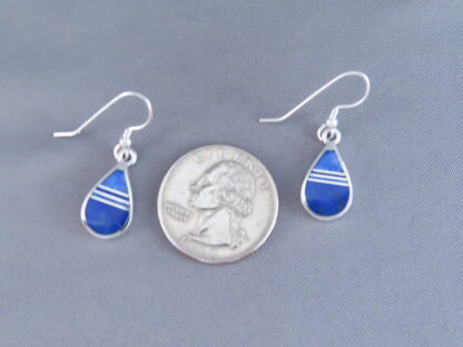 Lapis Inlay ‘Teardrop’ Earrings