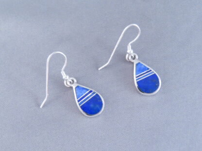 Lapis Inlay ‘Teardrop’ Earrings