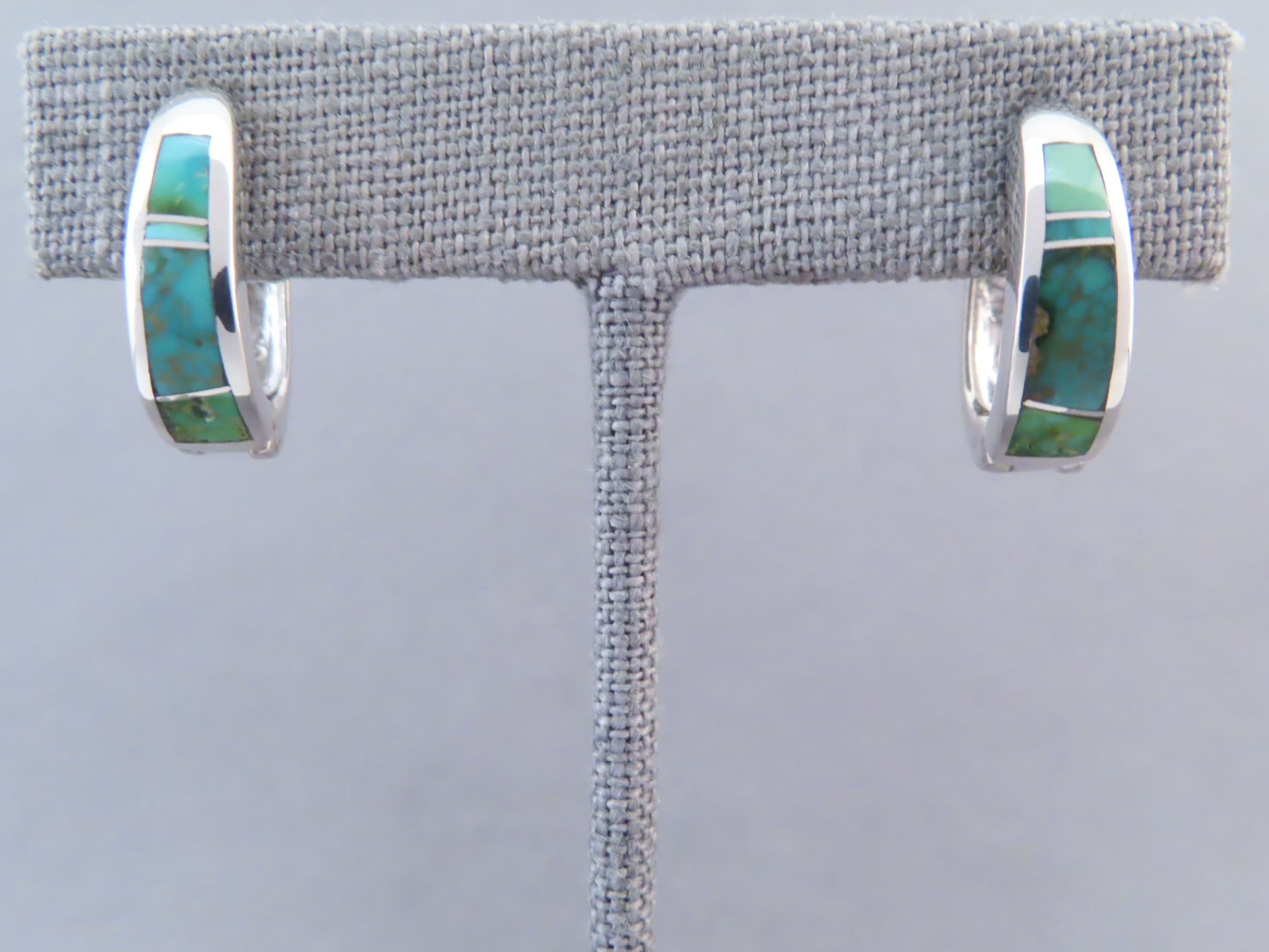 Turquoise Inlay Earrings (Sonoran Gold Turquoise)