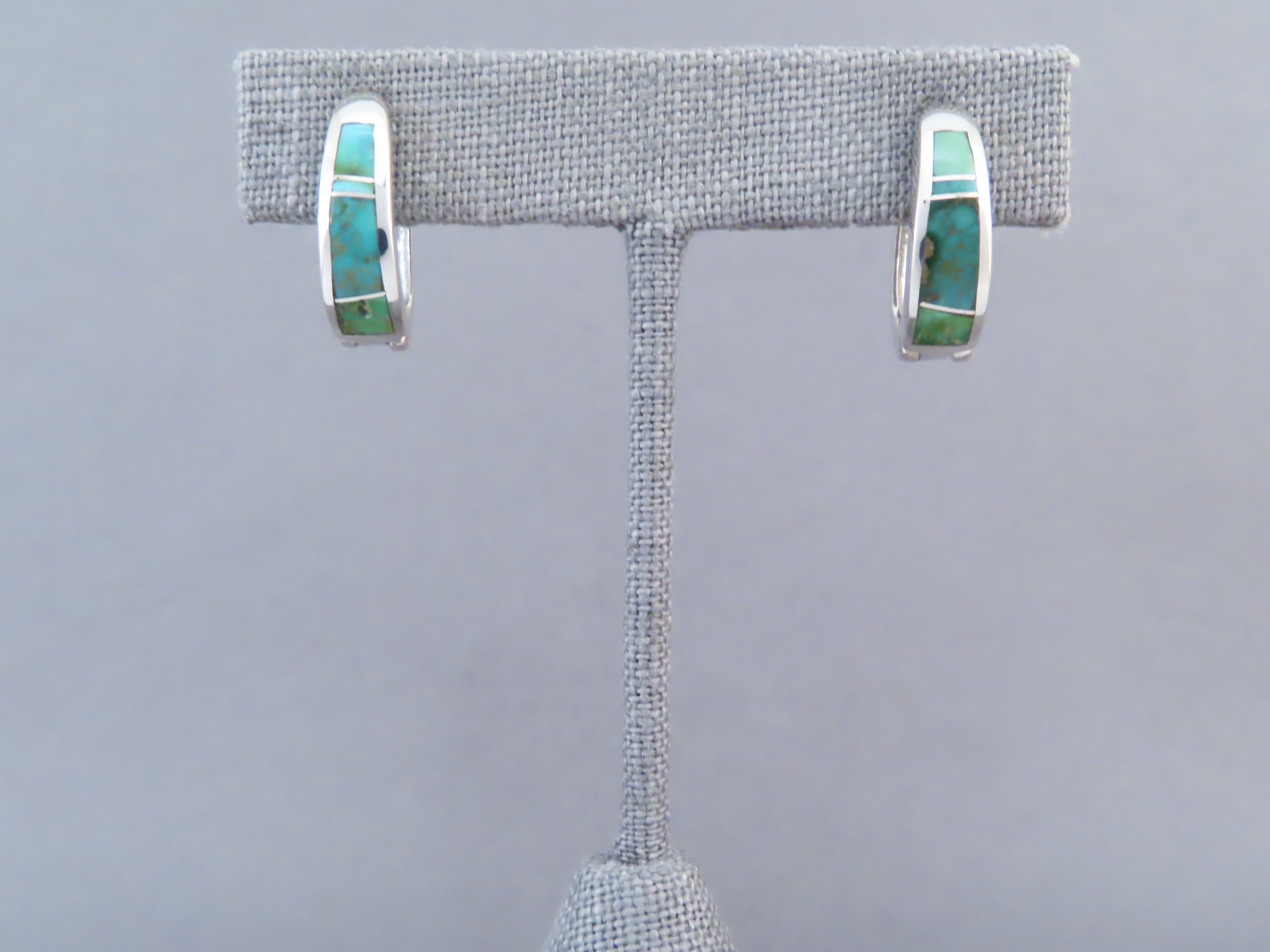 Turquoise Inlay Earrings (Sonoran Gold Turquoise)