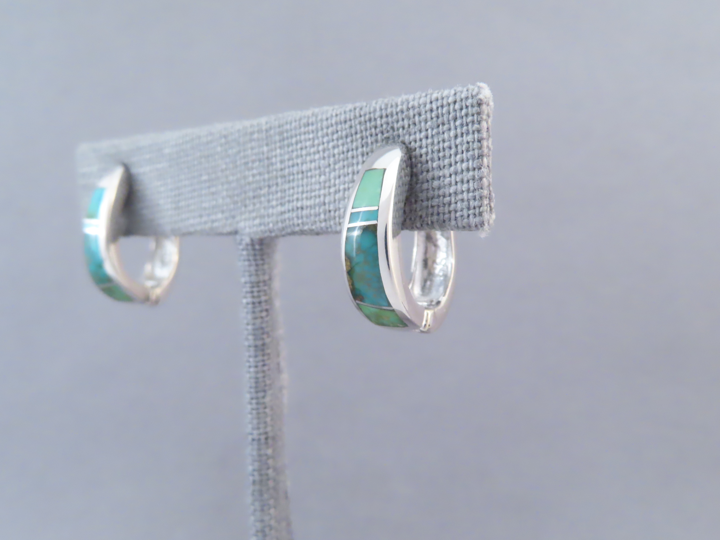 Turquoise Inlay Earrings (Sonoran Gold Turquoise)