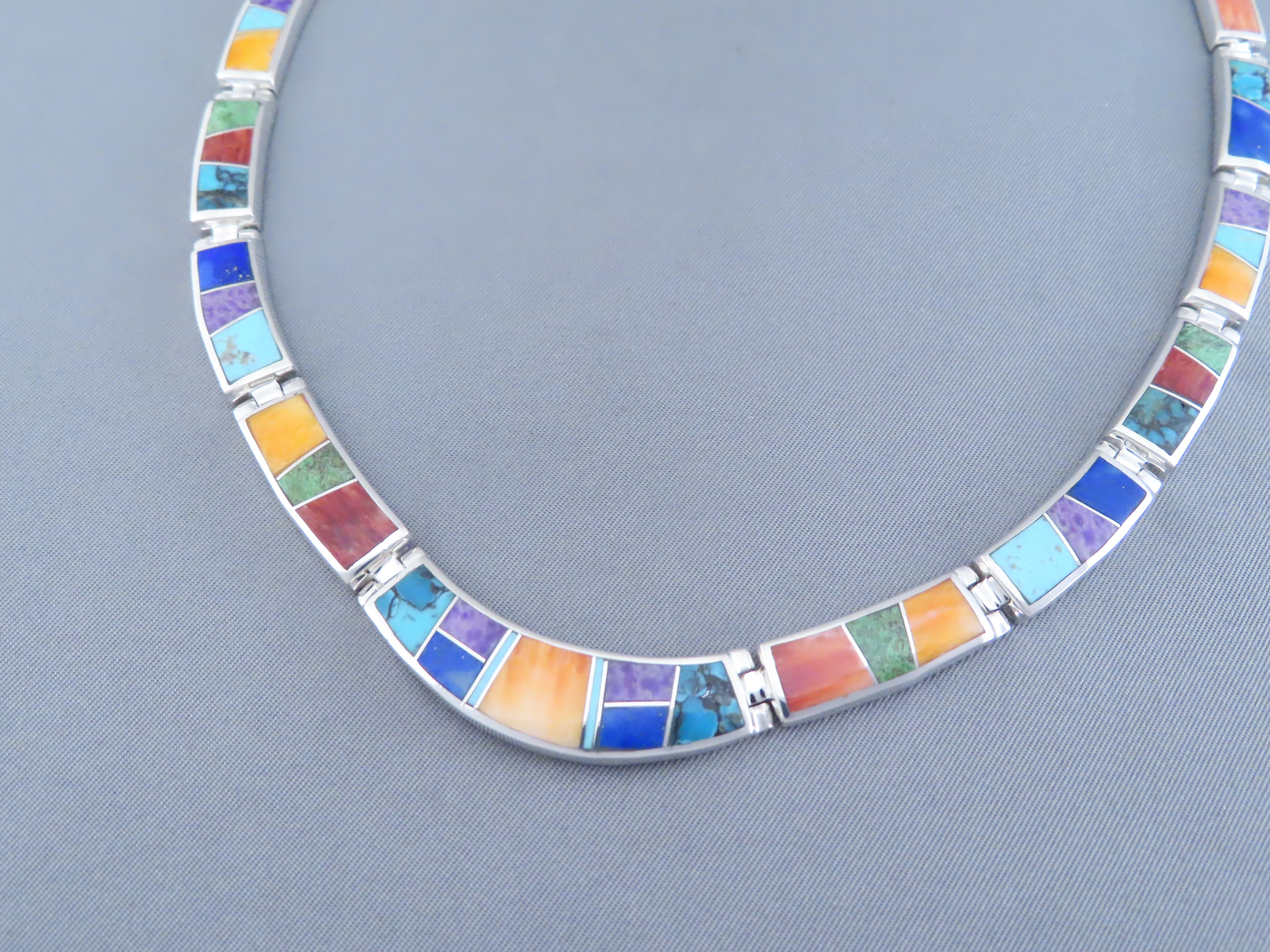 Inlaid Multi-Color Necklace