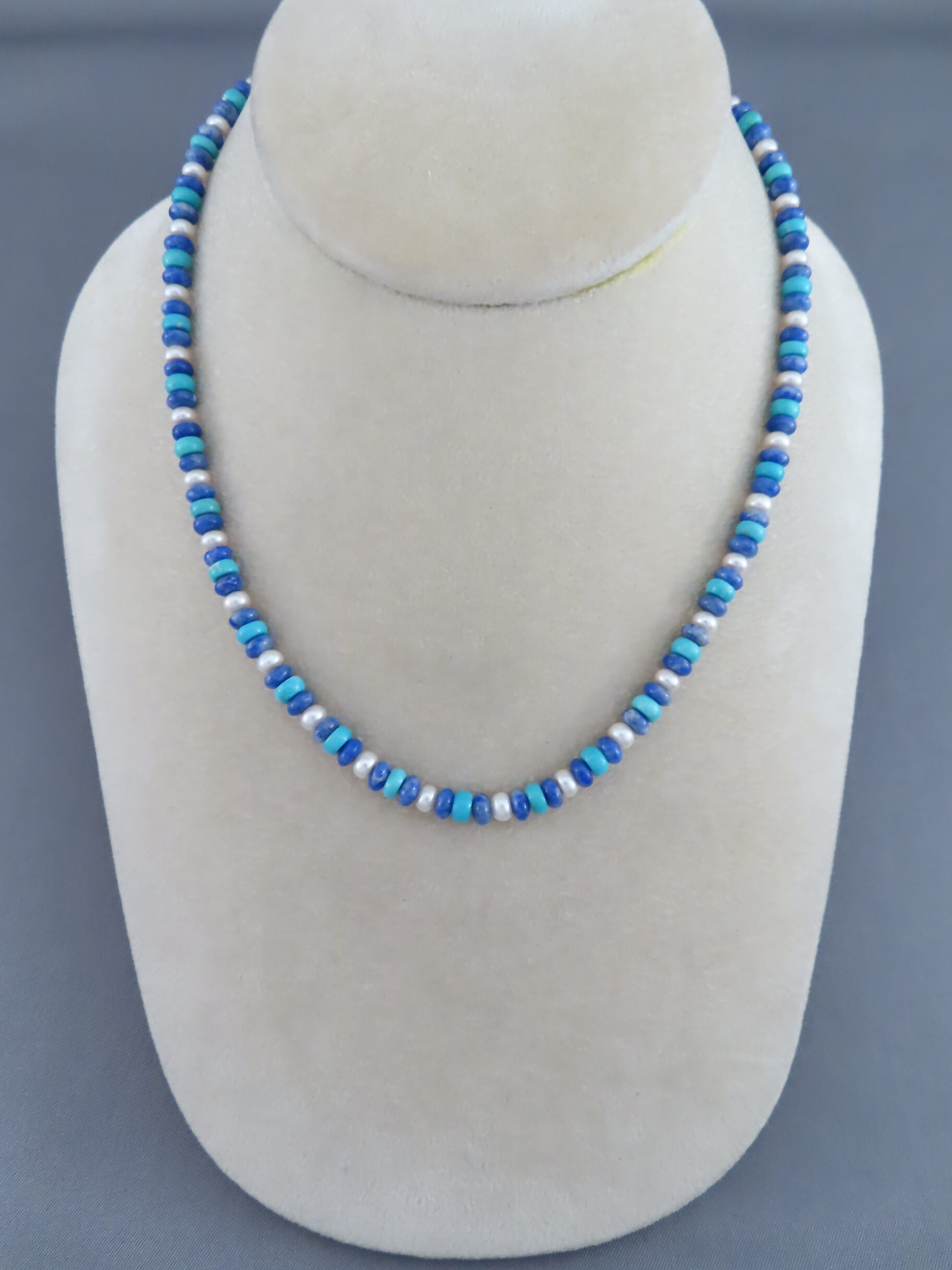Lapis & Turquoise Necklace by Desiree Yellowhorse