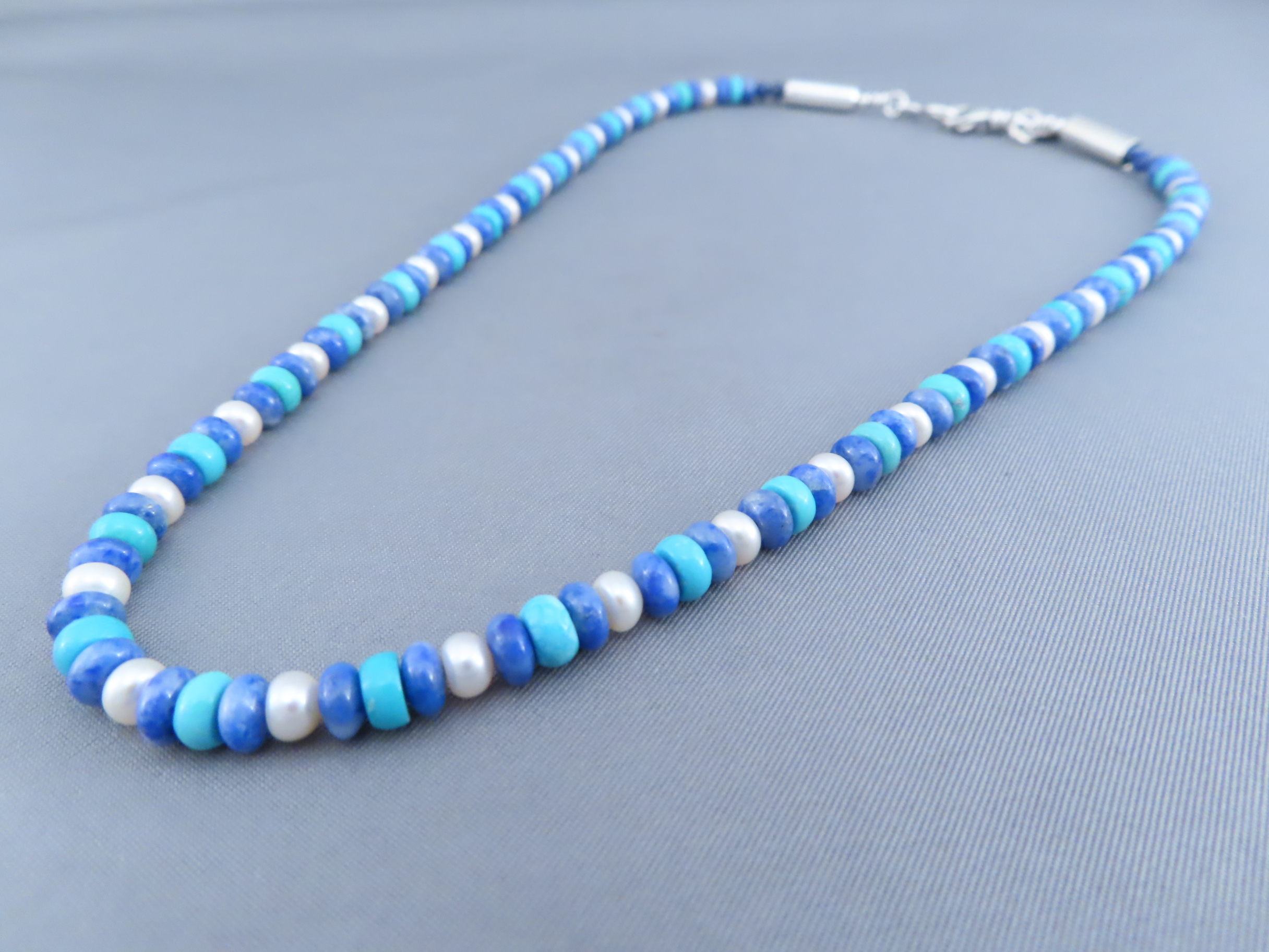 Lapis & Turquoise Necklace by Desiree Yellowhorse