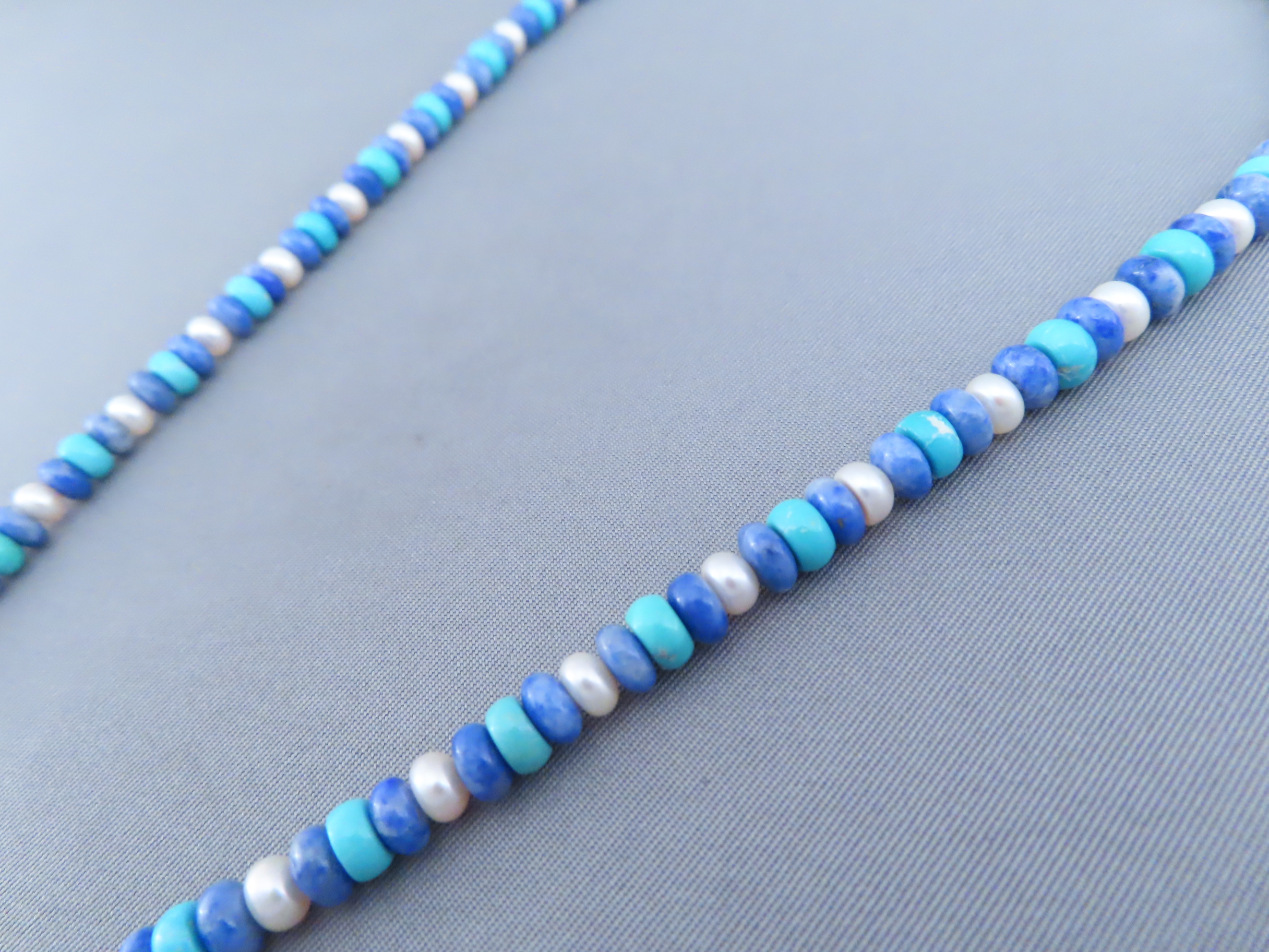 Lapis & Turquoise Necklace by Desiree Yellowhorse