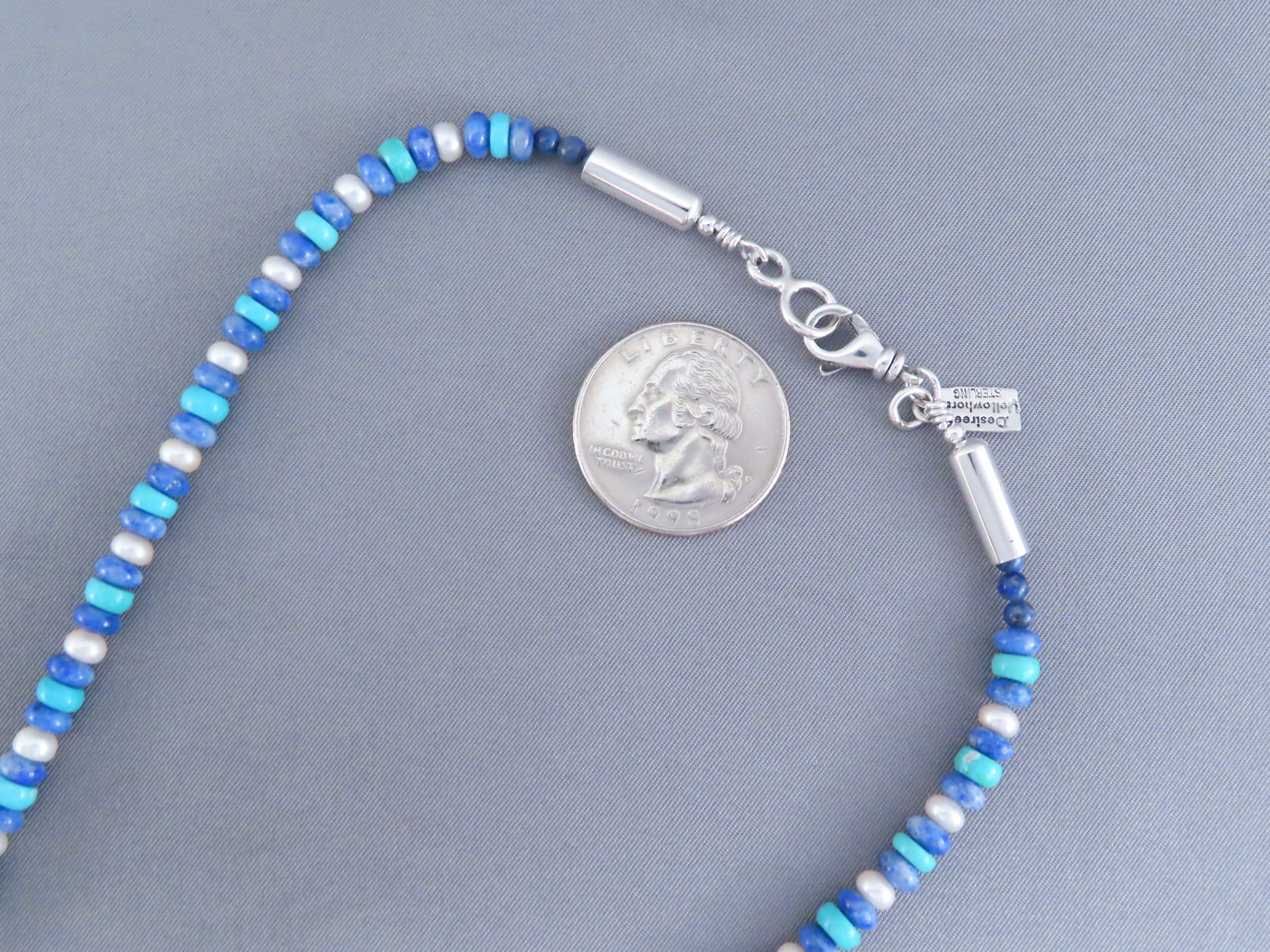 Lapis & Turquoise Necklace by Desiree Yellowhorse