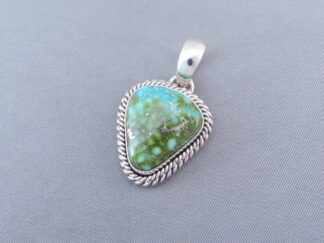 Tiny Turquoise Slider Pendant by Artie Yellowhorse